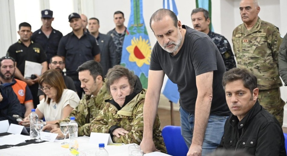 Trece muertos: Milei y Kicillof se sumaron al comité de emergencia en Bahía Blanca
